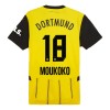 Camiseta de fútbol Borussia Dortmund Moukoko 18 Primera Equipación 2024-25 - Hombre